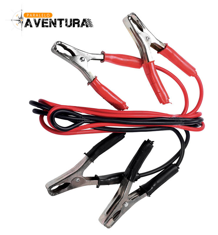 Cabos Bateria 2 AWG Grau Marítimo - Terminais Estanhados - 1 A 15 Pés